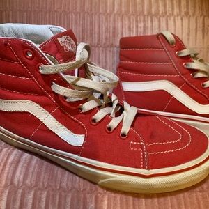 Red high top vans